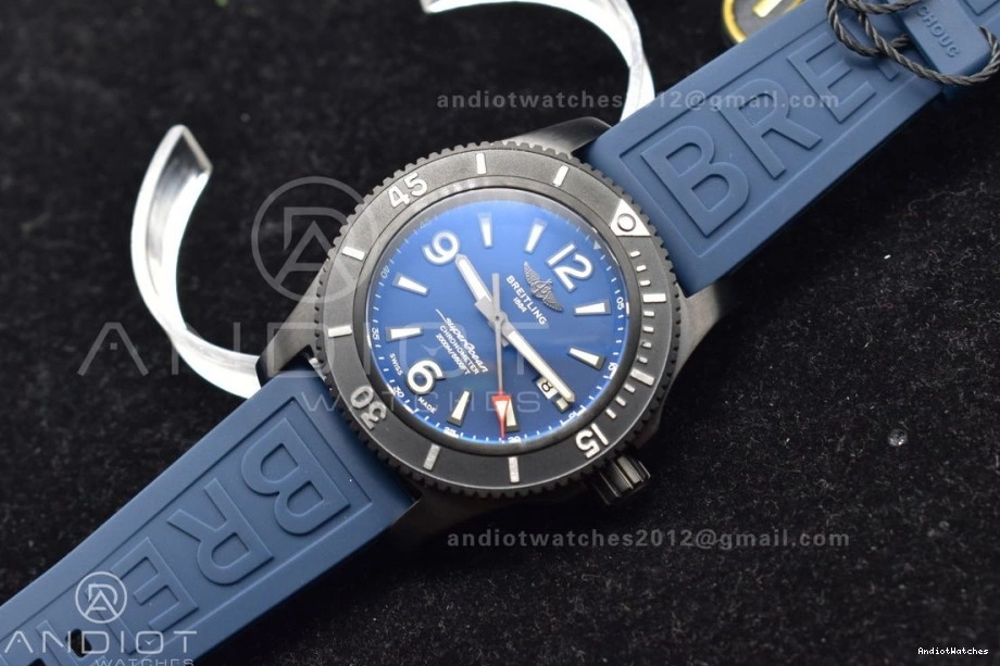 Strap Black Edition 1170 TF Bezel A Blue 44 Automatic Superocean Best Rubber Black Dial Lightweight 1:1 On 0516